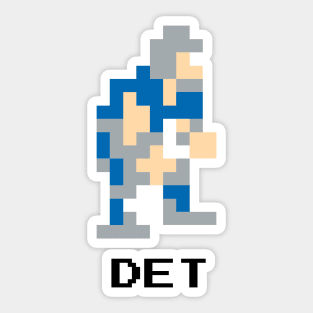 8-Bit Linebacker - Detroit Sticker